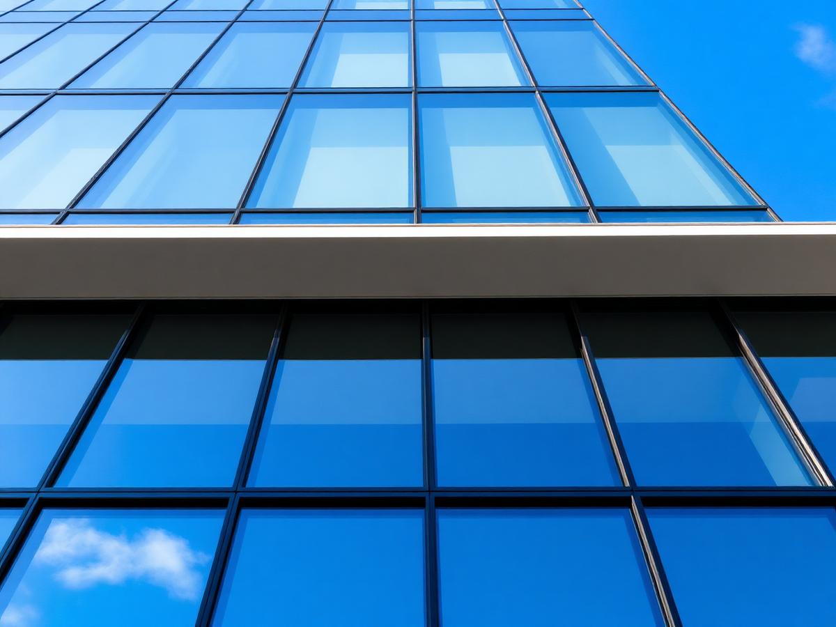 Commercial storefront window installation